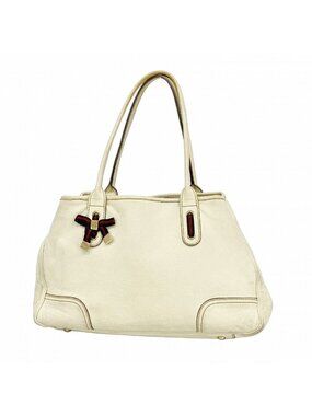 Gucci Tote Prince Leather White Gold